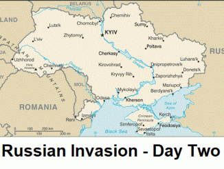 Russian Invasion of Ukraine - Day Two