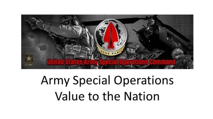 ARSOF Value to the Nation