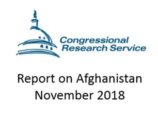 CRS Report on Afghanistan November 2018