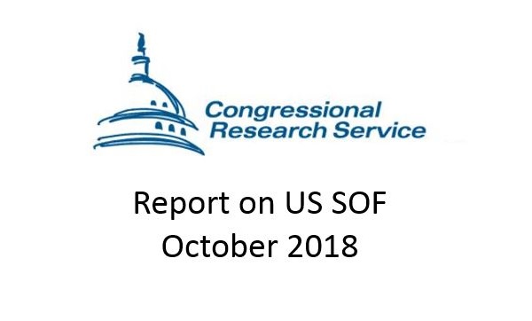 CRS Report on US Special Operations Forces October 2018