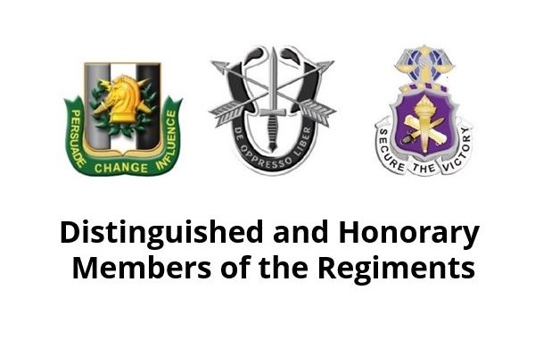 Distinguished and Honorary Members of the Regiments ARSOF