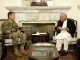 General Scott Miller, commander of the NATO Resolute Support Mission in Afghanistan, meets with Afghan President Ghani in September 2018.