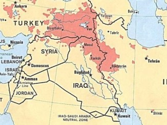 Map of Kurdistan CIA 1986