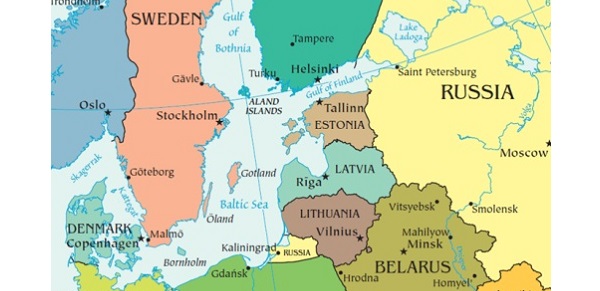 Map Baltic States
