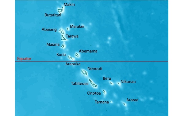 Map of Gilbert Islands