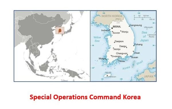 Map Special Operations Command Korea