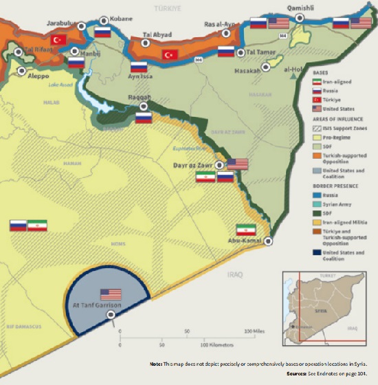 Map of Syria Fall 2022 OIR IG