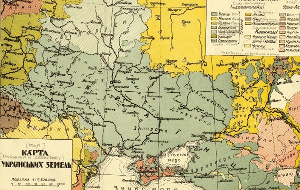 Map of Ukraine Ethnic 1928