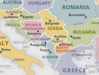 Map of Western Balkans CIA