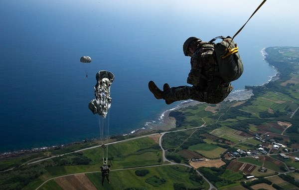 Marines Parachute Jump