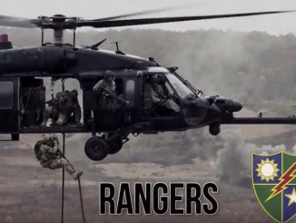 ARSOF video - Rangers Fastroping from UH-60 (photo from USASOC video 6 Nov 2017)