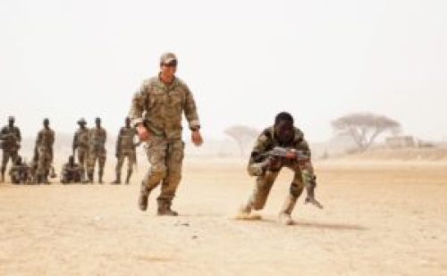 U.S. SOF Training Nigerien Troops during Flintlock Exercise in March, 2017 (Photo by SPC Zayid Ballesteros, U.S. Army)