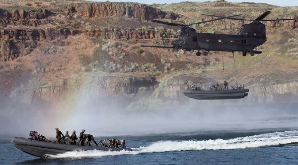 SWCC Conduct Watercraft Movement by Helicopter