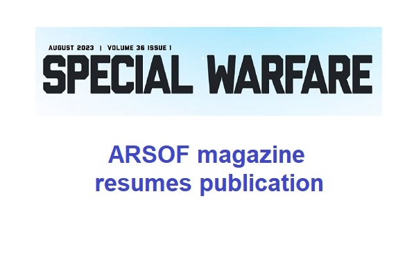 Special Warfare Magazine