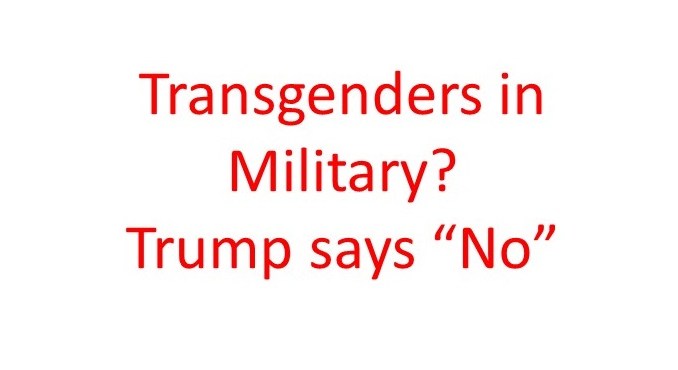 Transgenders in miliitary
