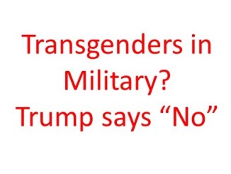 Transgenders in miliitary