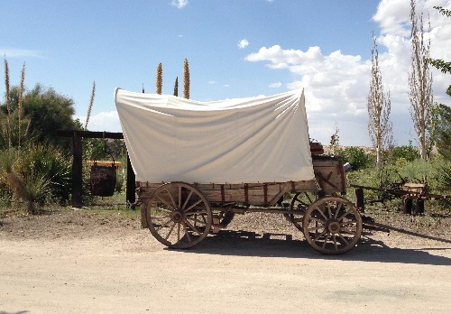 Wagon at Indian Cliffs Ranch El Paso Texas