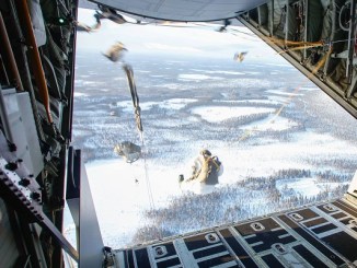 Winter Parachute Jump March 2018. Photo by SOCEUR.