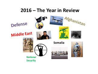 2016 - The Year in Review