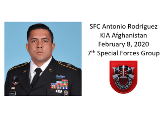 SFC Antonio Rodriquez, 7th Special Forces Group, KIA Afghanistan