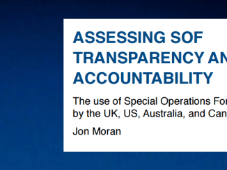 Paper "Assessing SOF Transparency and Accountability" by Jon Moran, Oxford Research Group, July 2016