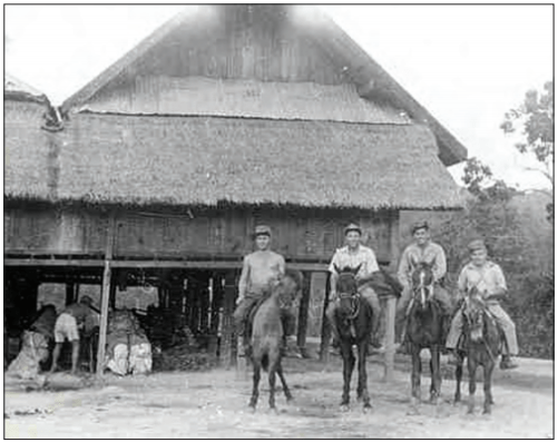 OSS anniversary - Mounted members of Detachment 101 in Burma during World War II (CIA image).