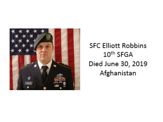 SFC Elliott Robbins, 10th Special Forces Group, Afghanistan