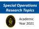 JSOU Special Operations Research Topics 2021