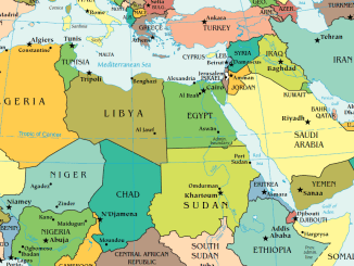 Map Middle East North Africa