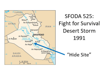 Map ODA 525 Desert Storm