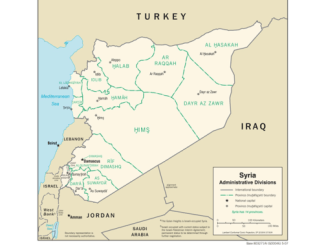 Map Syria Admin Divisions CIA 2007