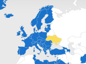 Map Ukraine and Europe