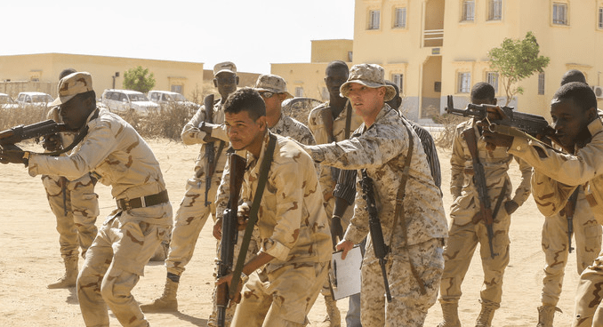 Marines Training Africans (photo by CPL Olivia McDonald USMC March 2016)