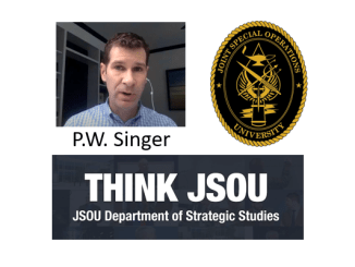 JSOU Webinar - Peter Singer Like War