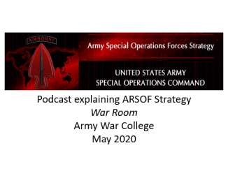 Podcast explaining ARSOF strategy