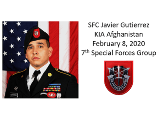 SFC Javier Gutierrez, 7th Special Forces Group, KIA Afghanistan, Feb 8, 2020
