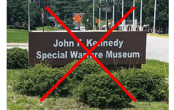 The Special Warfare Museum at Fort Bragg has closed.